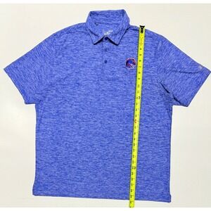 Men's Under Armour Loose HeatGear Boise State Broncos Polo‎ XL Heathered Blue